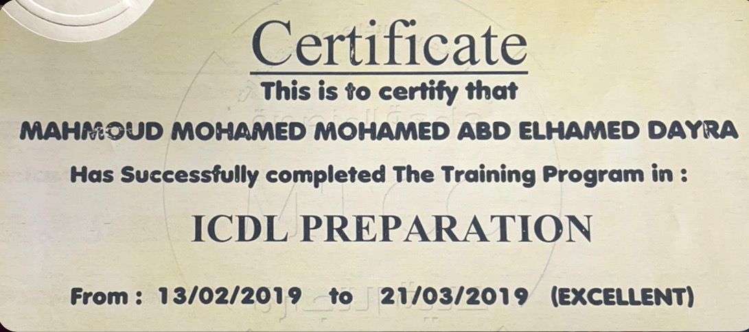 Certification